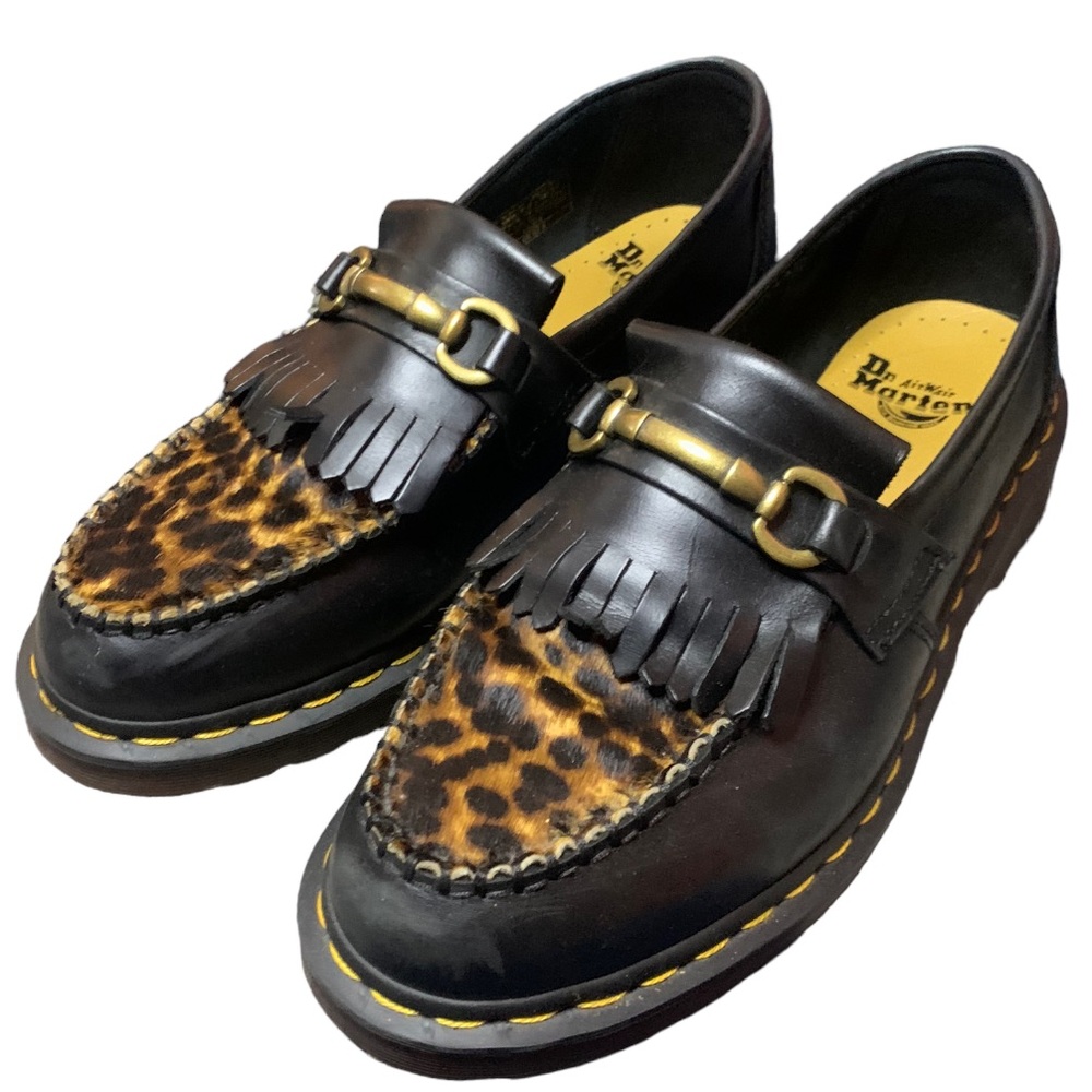 Dr. Martens Black and Leopard Loafers - Picture 14 of 14
